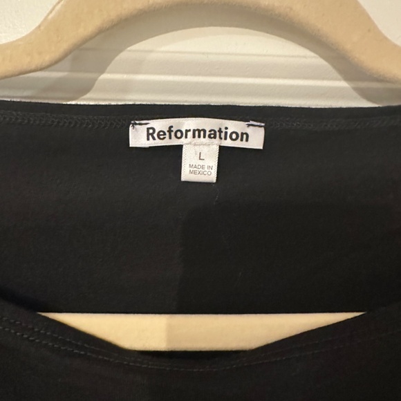 Reformation Long Sleeve Blouse - Black - Picture 3 of 6